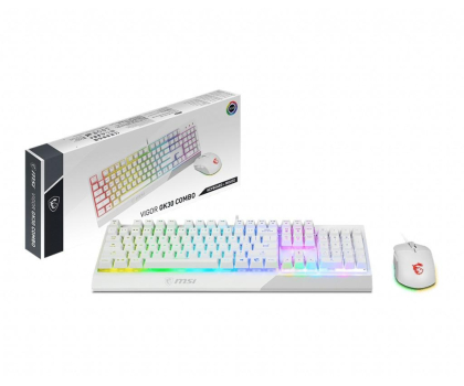 Zestaw (Mysz + Klawiatura) MSI GK30 COMBO WHITE